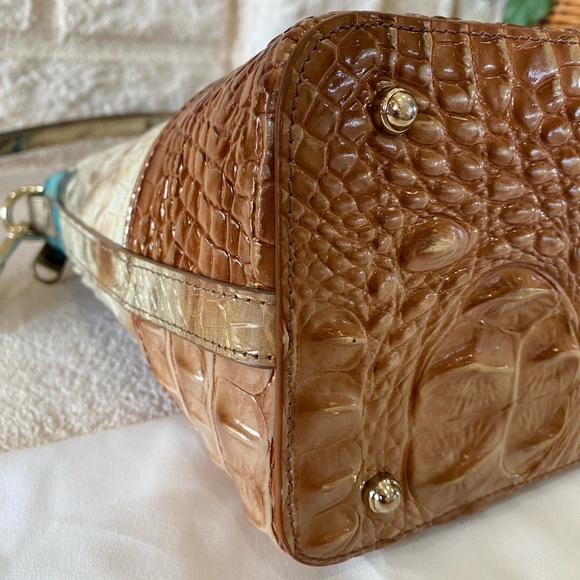 5⭐️SELLER!🌴🐳RARE “BIRD of PARADISE VITORIA” Melbourne BRAHMIN DUXBURY $335 MSRP - Picture 7 of 16
